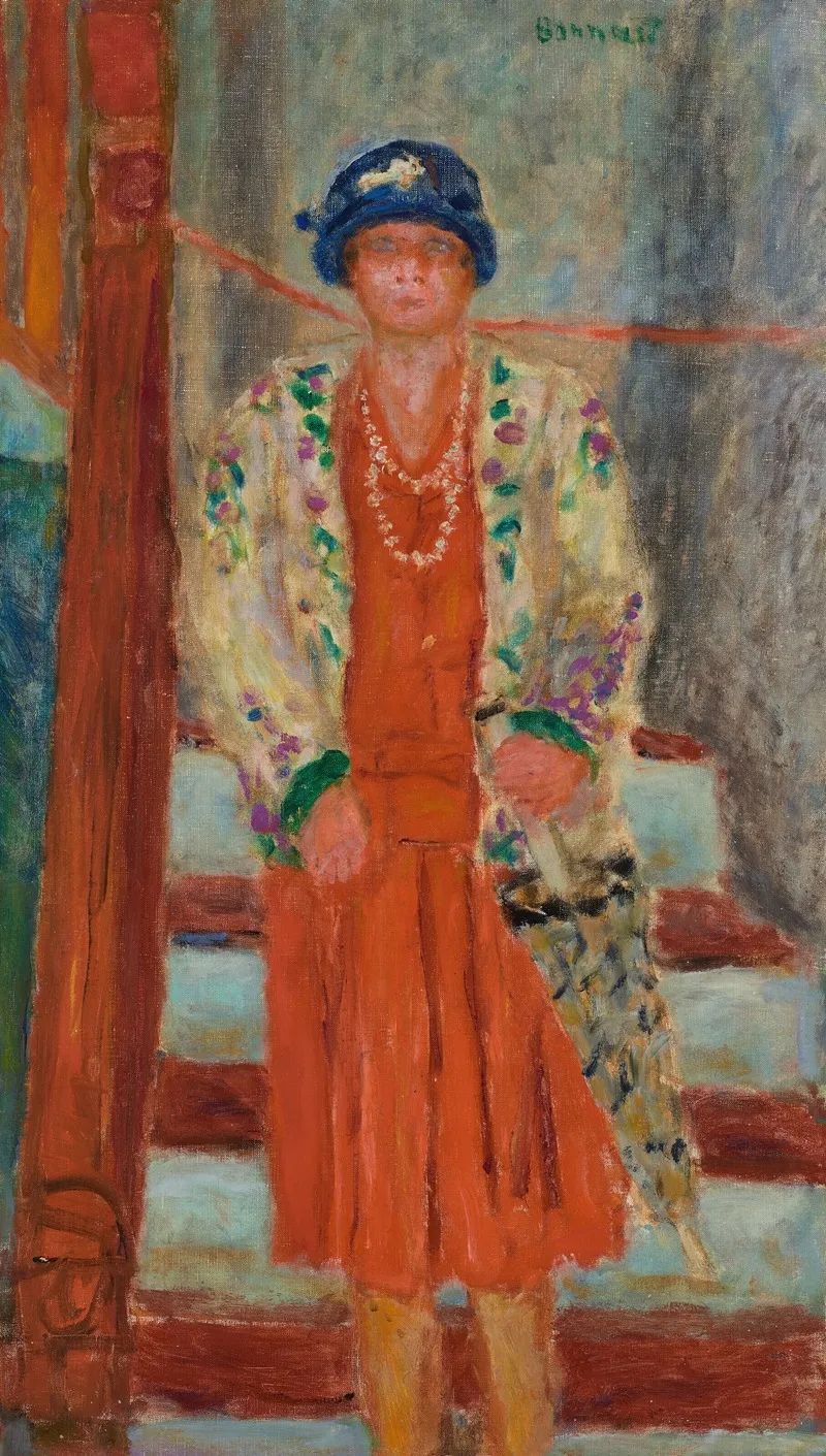 La Robe Rouge 2 Wall Art by Pierre Bonnard - High-Resolution Digital Print