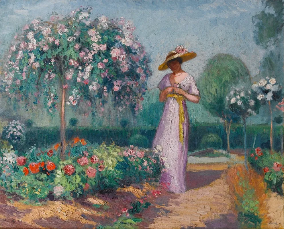 La Robe Violette Wall Art by Denys Puech - High-Resolution Digital Print