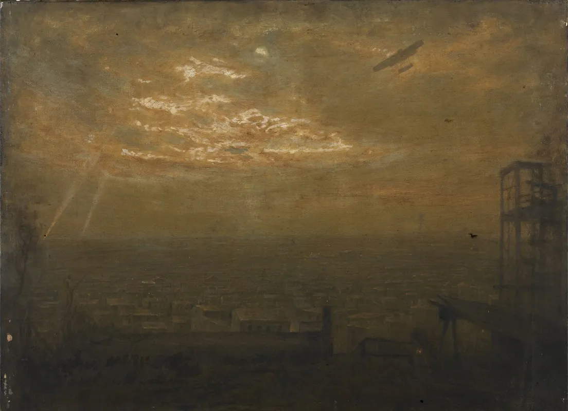 La Ronde De Nuit En Avion Wall Art by Jean Joseph Enders - High-Resolution Digital Print