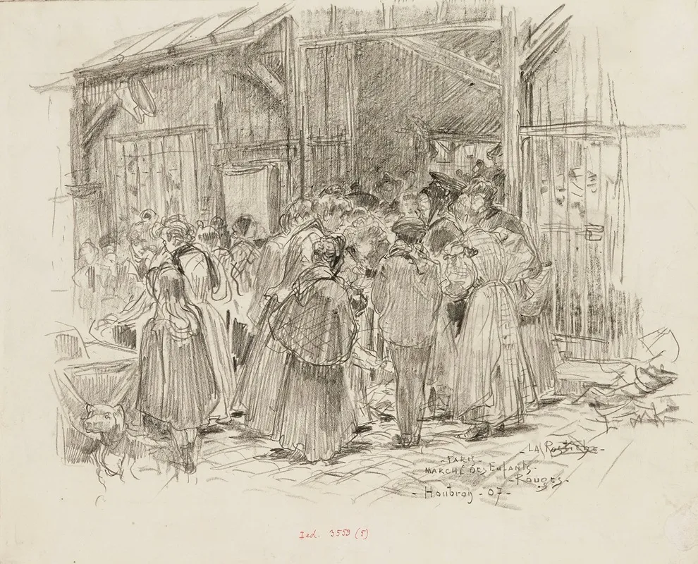 La Rostiche Marche Des Enfants Rouges En 1907 3eme Arrondissement