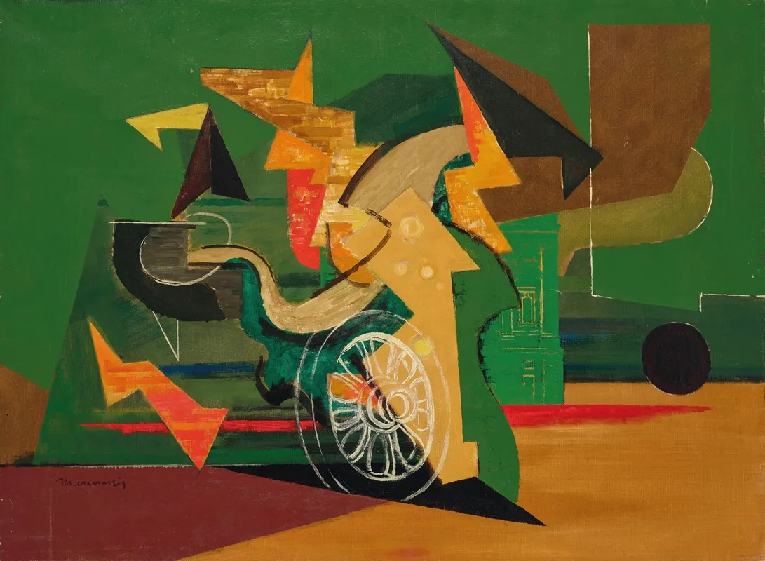 La Roue Wall Art by Louis Marcoussis - High-Resolution Digital Print