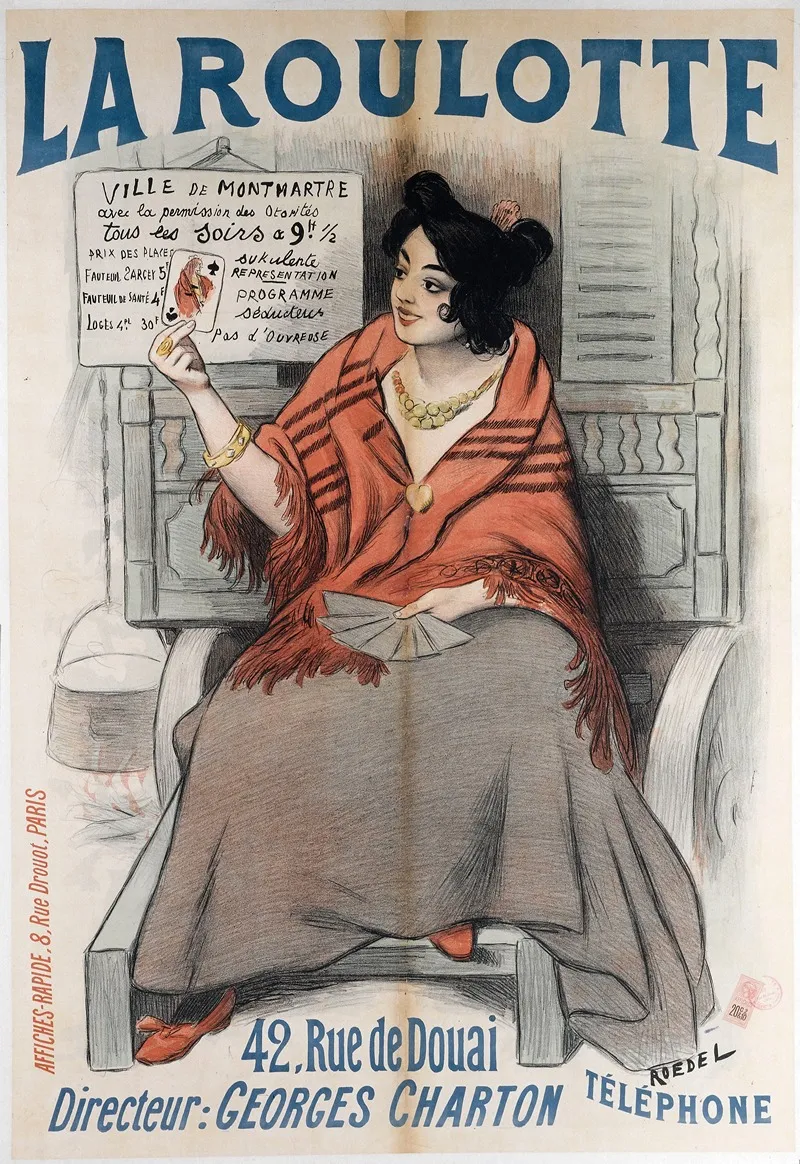 La Roulotte Wall Art by Auguste Roedel - High-Resolution Digital Print