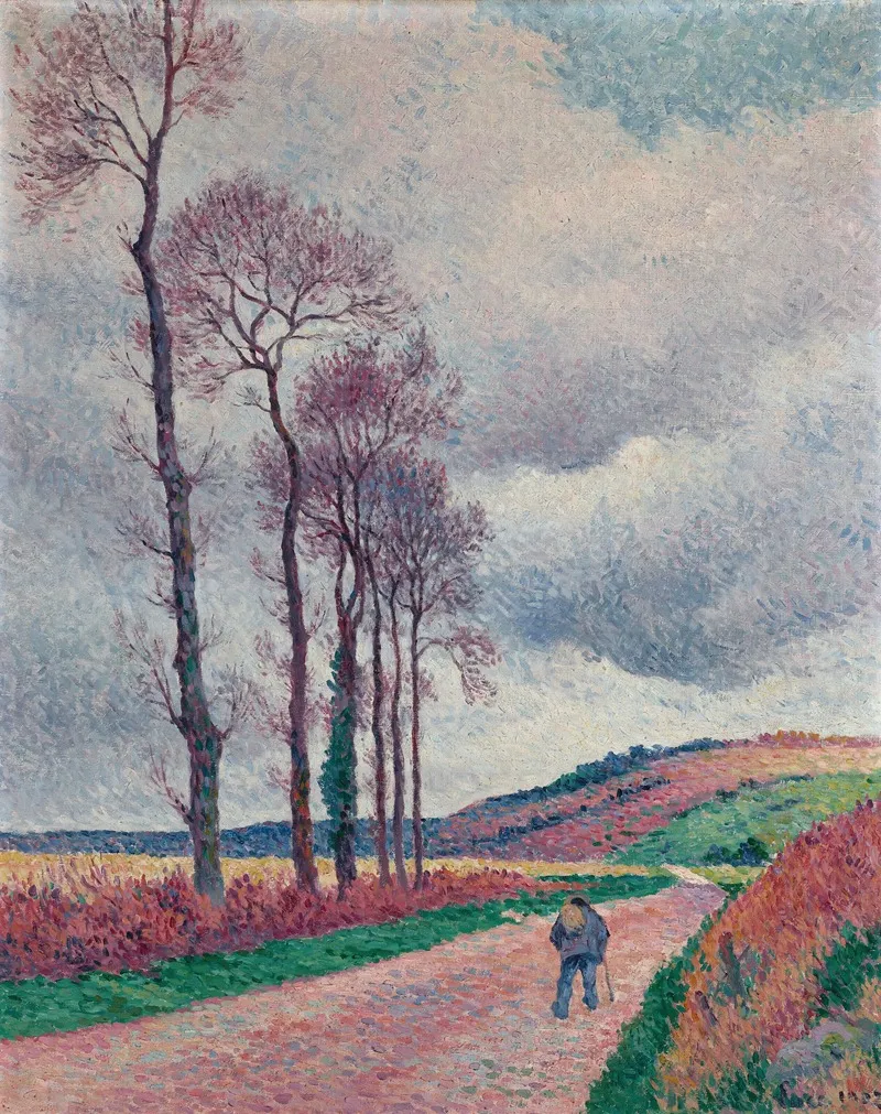 La Route Aux Environs De Mereville 2 Wall Art by Maximilien Luce - High-Resolution Digital Print