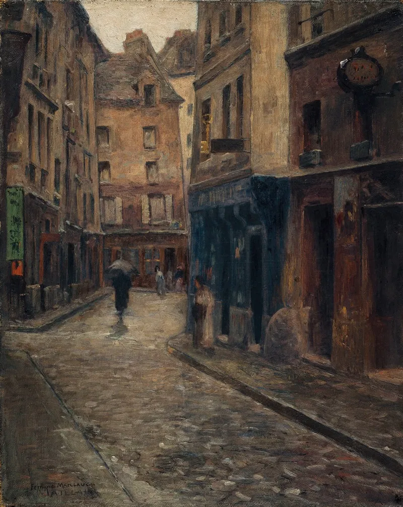 La Rue De Lanneau Effet De Pluie