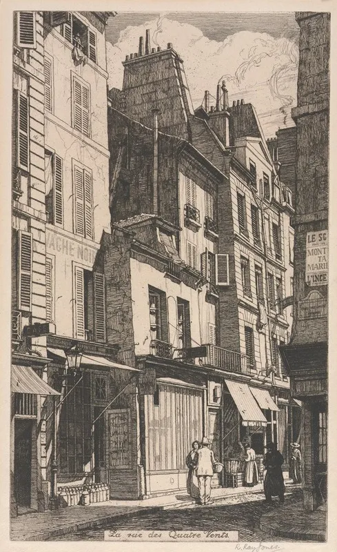 La Rue Des Quatre Vents Wall Art by Raymond Ray Jones - High-Resolution Digital Print