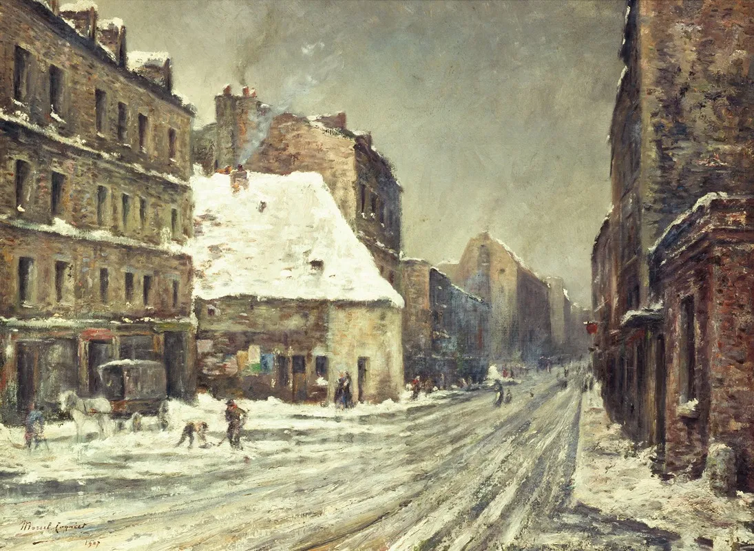 La Rue Du Mont Cenis Effet De Neige