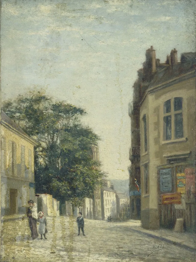 La Rue Lhomond Au Droit De La Rue Vauquelin Wall Art by Paul Martellière - High-Resolution Digital Print
