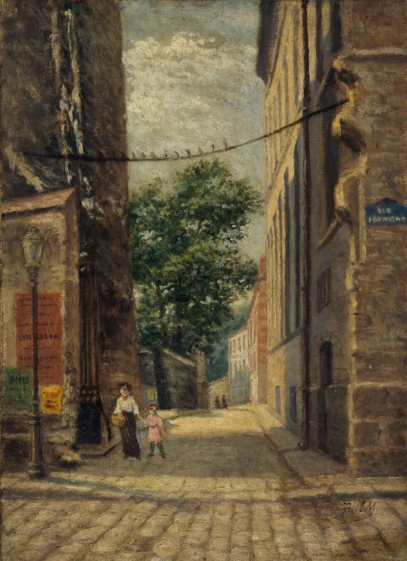 La Rue Rataud Au Coin De La Rue Lhomond Wall Art by Paul Martellière - High-Resolution Digital Print