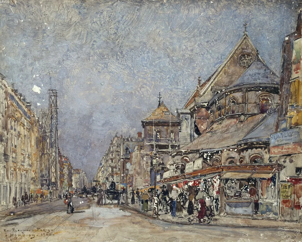 La Rue Reaumur Et Le Chevet De Leglise Saint Martin Des Champs