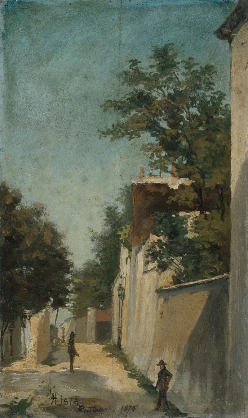 La Rue Saint Vincent A Montmartre 18eme Arrondissement Wall Art by Louis Hista - High-Resolution Digital Print
