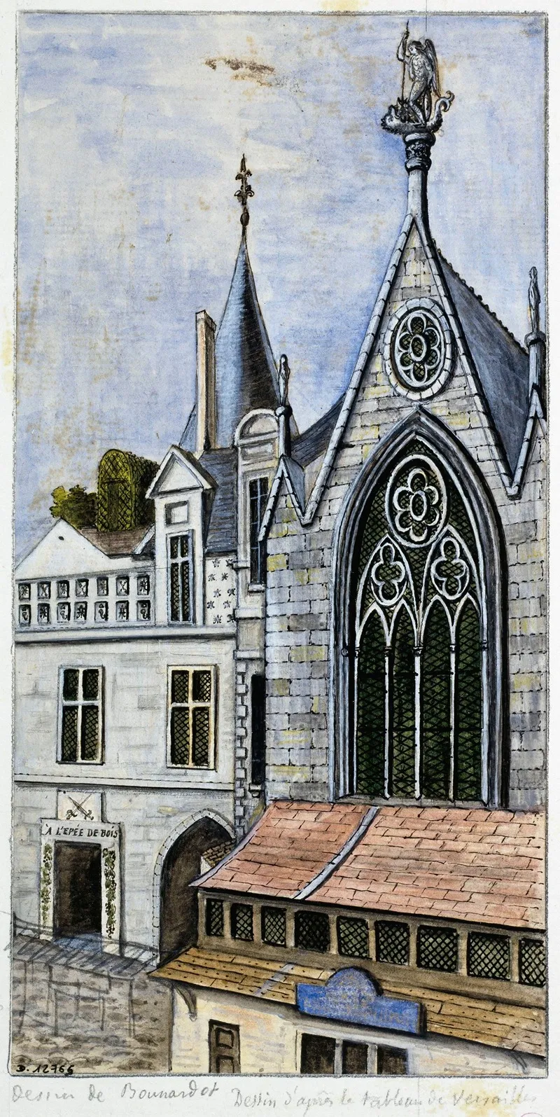 La Sainte Chapelle Palais De Justice Wall Art by Alfred Bonnardot - High-Resolution Digital Print