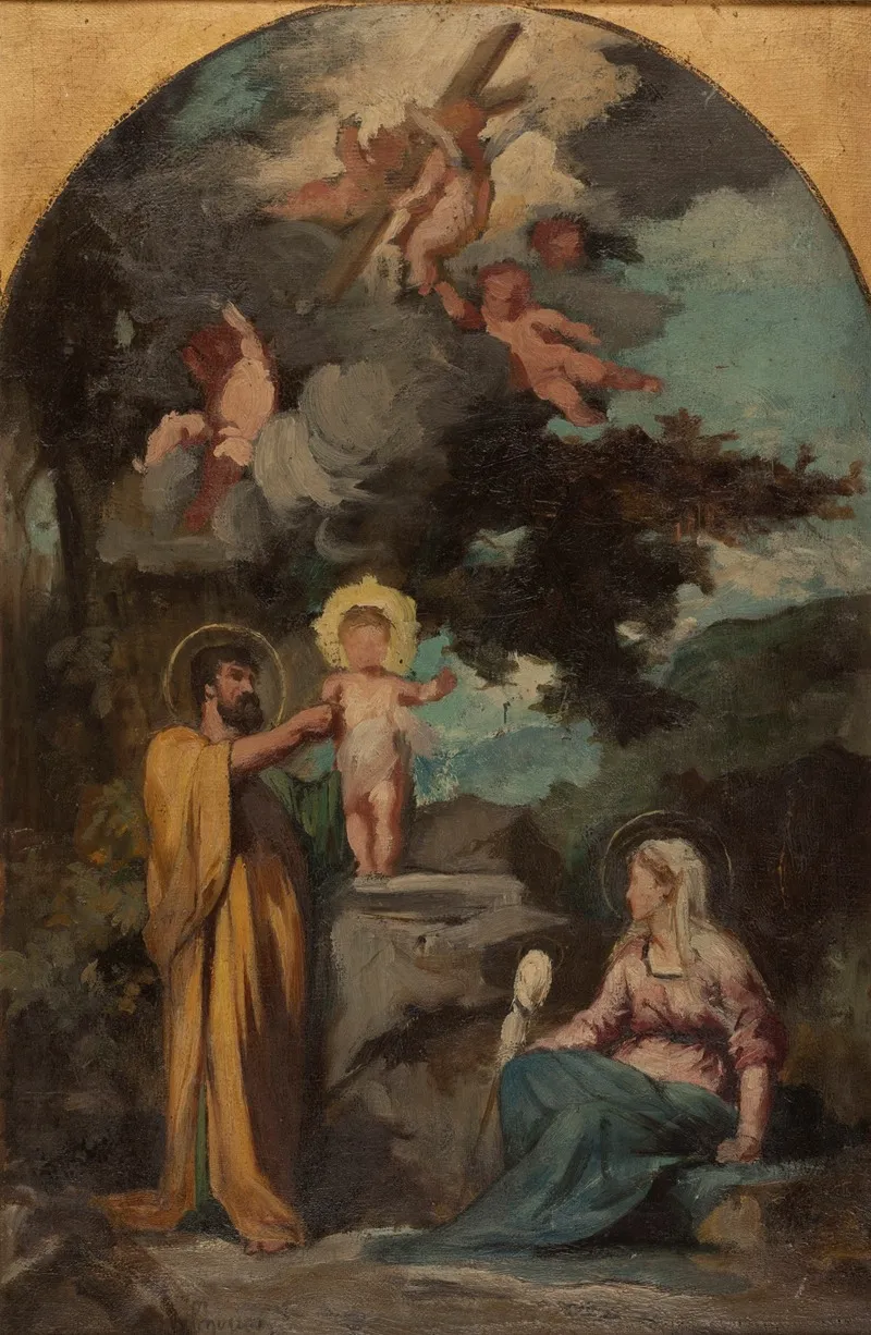 La Sainte Famille 2 Wall Art by Eugène Romain Thirion - High-Resolution Digital Print