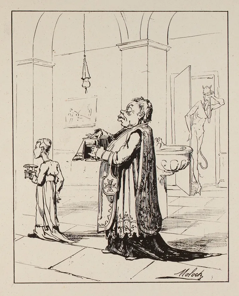 La Sainte Messe Lentree En Scene Wall Art by Moloch (Alphonse Hector Colomb) - High-Resolution Digital Print