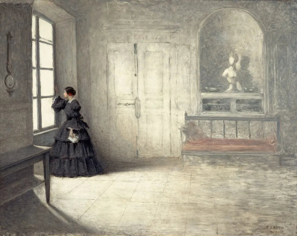 La Salle Manger De George Sand A Nohant Wall Art by Charles-Frédéric Lauth - High-Resolution Digital Print