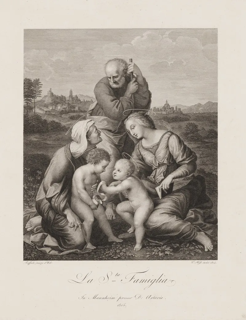 La Sancta Famiglia Wall Art by Carl Ernst Christoph Hess - High-Resolution Digital Print