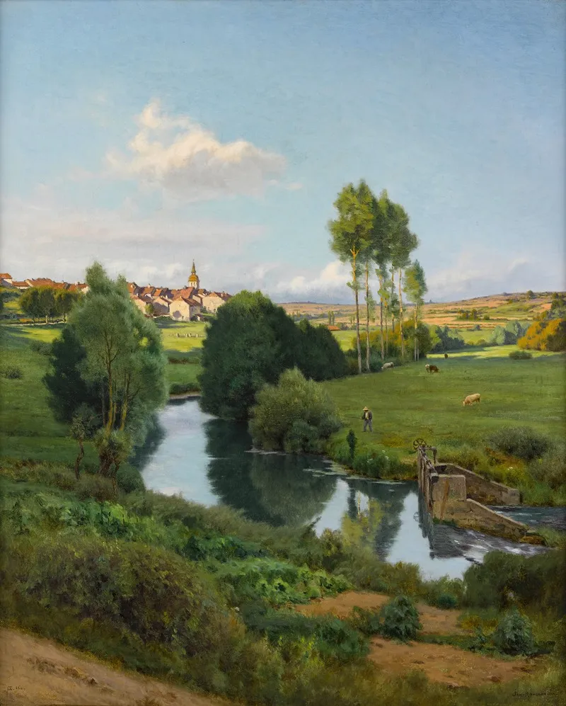 La Saone Au Bas De Lironcourt Vosges