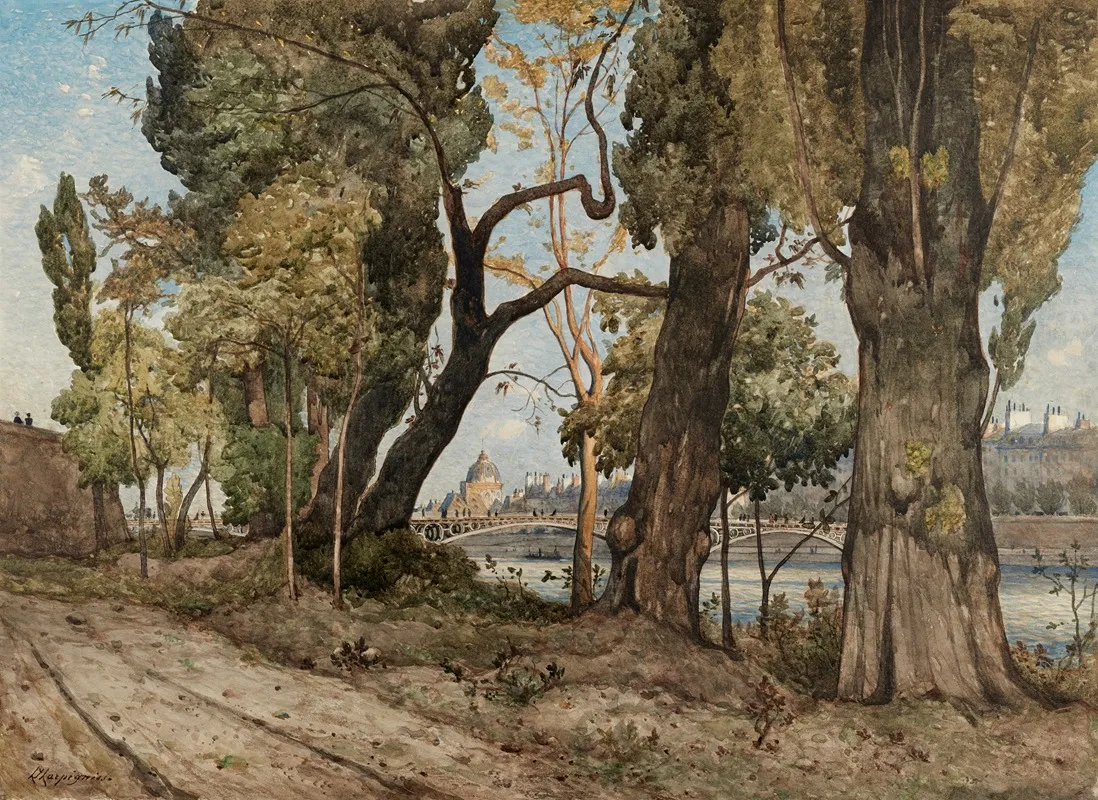 La Seine A Paris Vue De Linstitut