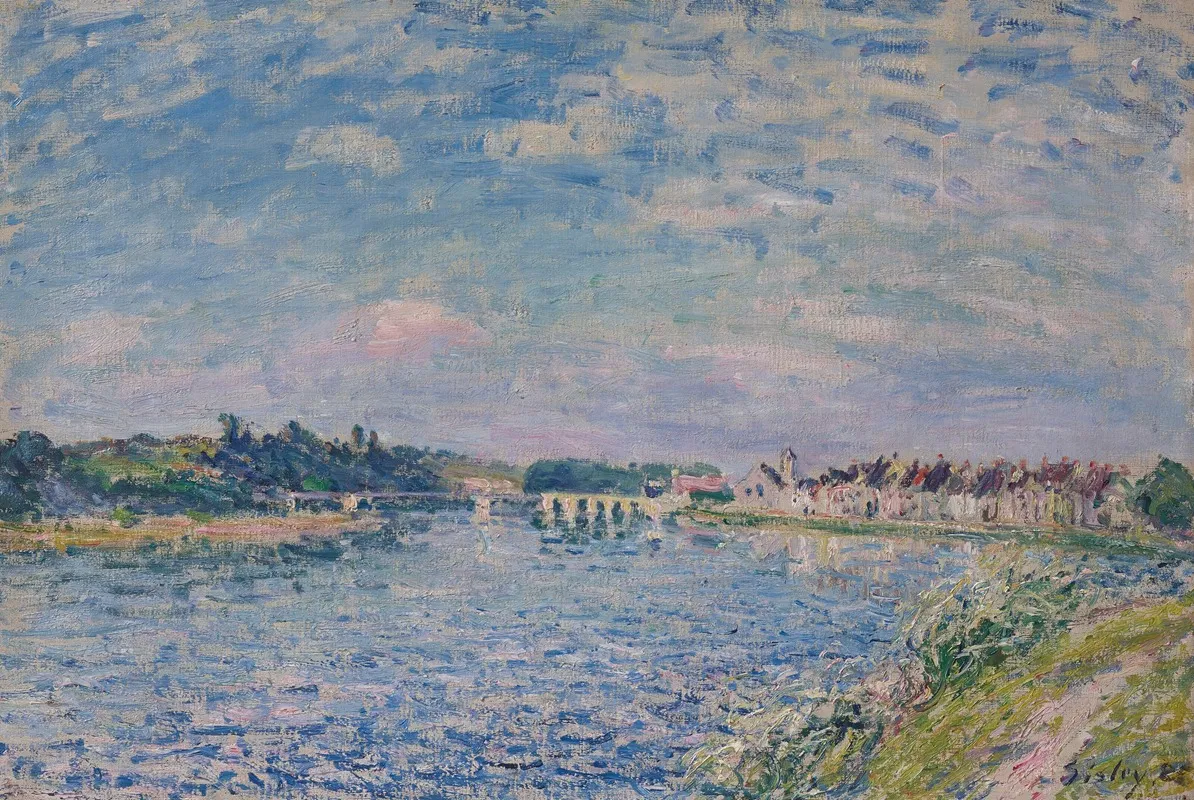 La Seine A Saint Mammes Le Soir