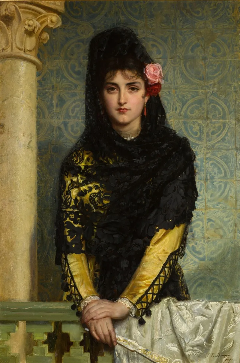 La Senorita Wall Art by John Bagnold Burgess - High-Resolution Digital Print