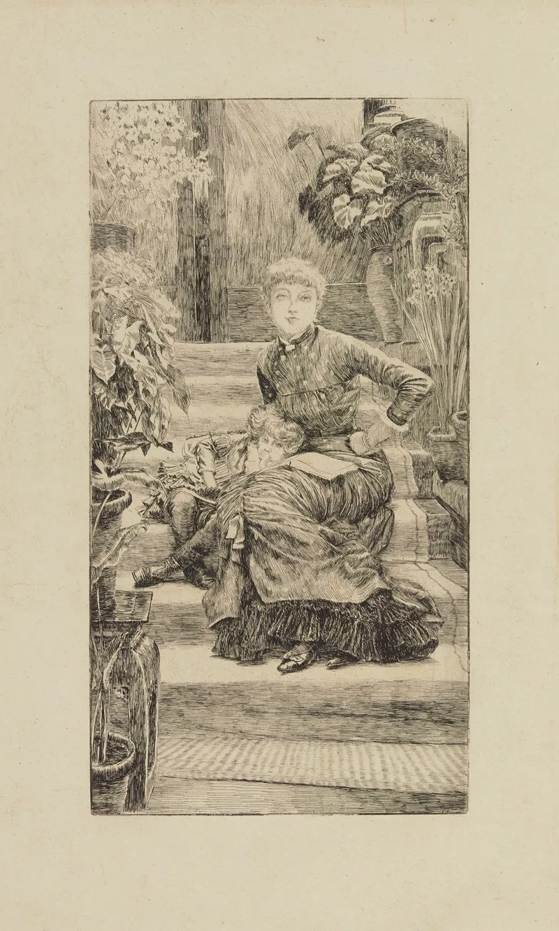 La Soeur Ainee 3 Wall Art by James Tissot - High-Resolution Digital Print