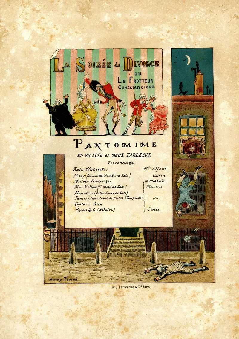 La Soiree Du Divorce Wall Art by Henry Tenré - High-Resolution Digital Print