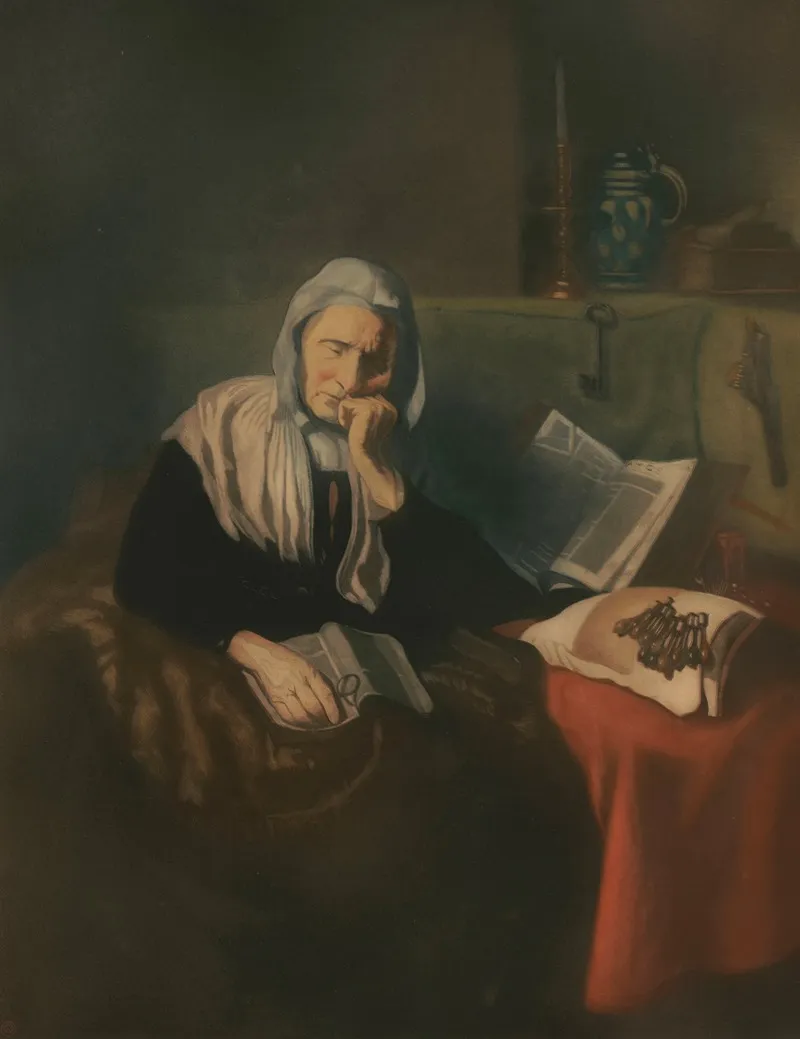 La Songeuse Wall Art by Léon Bartholomé - High-Resolution Digital Print