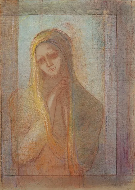 La Souffrance Wall Art by Odilon Redon - High-Resolution Digital Print