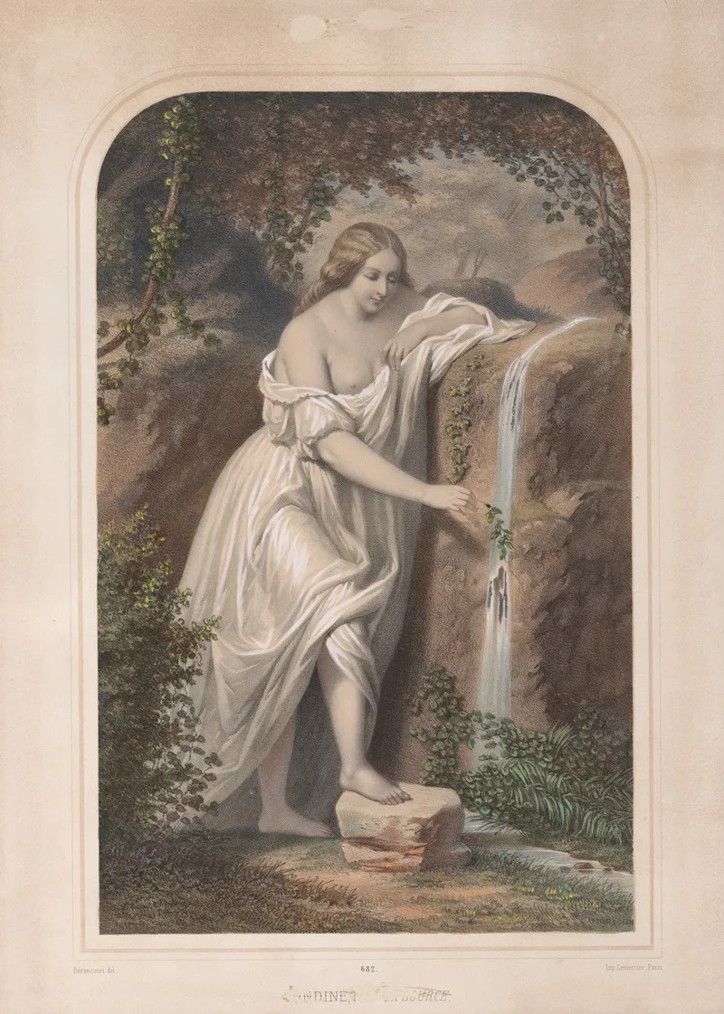 La Source 9 Wall Art by C. Derancourt - High-Resolution Digital Print