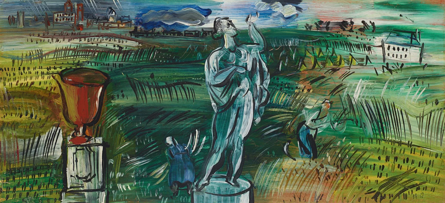 La Statue Wall Art by Raoul Dufy - High-Resolution Digital Print