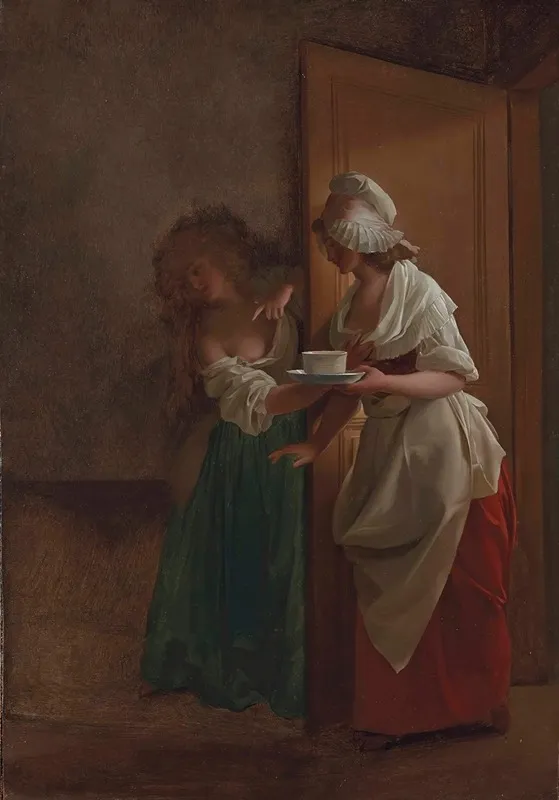 La Tasse De Chocolat The Cup Of Chocolate Wall Art by Louis-Léopold Boilly - High-Resolution Digital Print