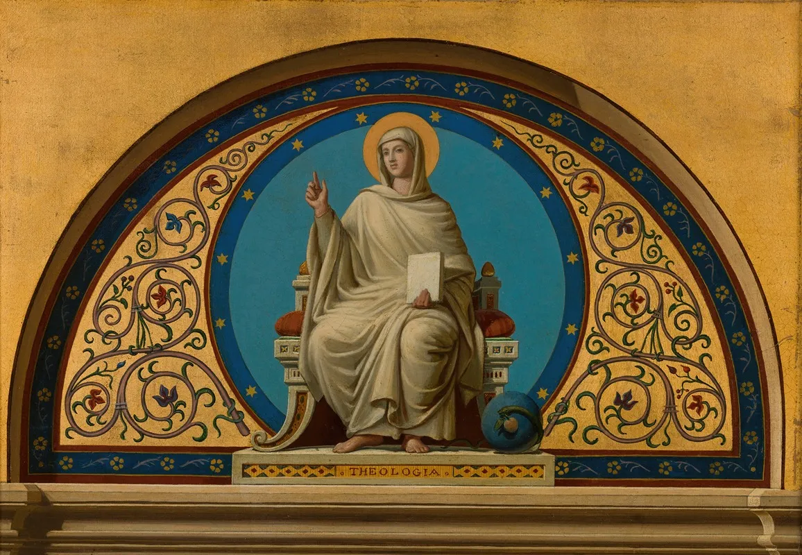 La Theologie Wall Art by Joseph-Frédéric-Charles Soulacroix - High-Resolution Digital Print