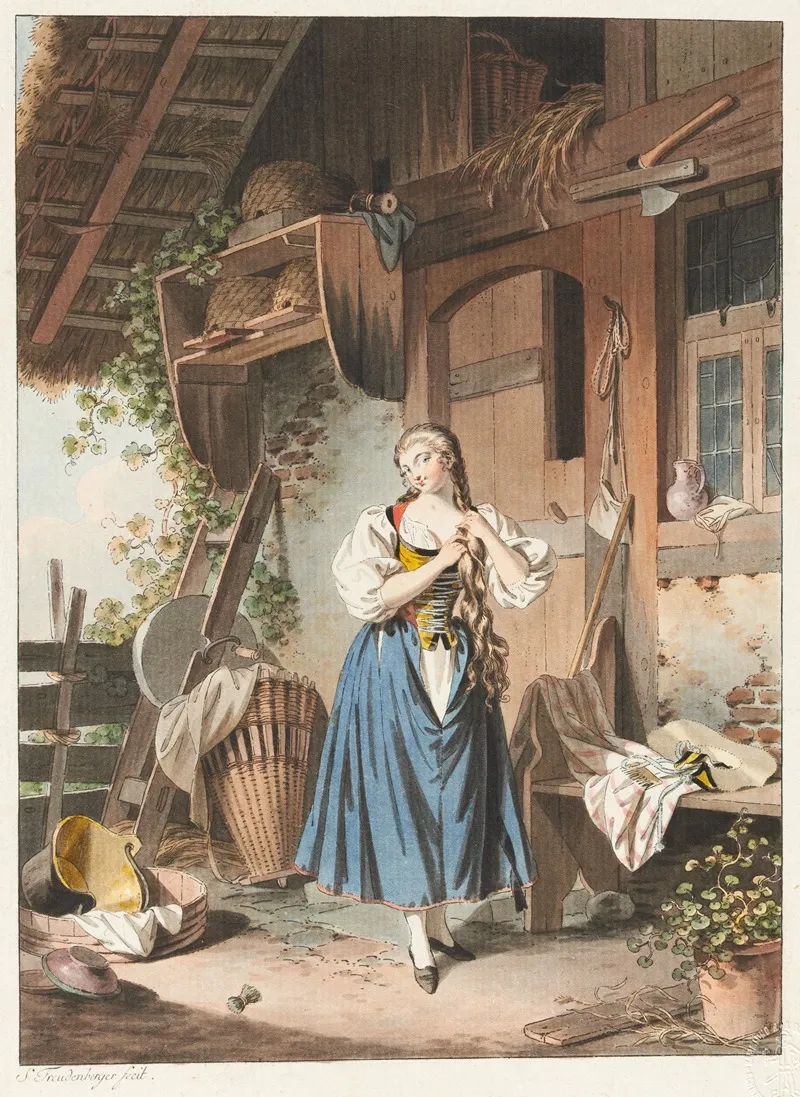 La Toilette Champetre Wall Art by Sigmund Freudenberger - High-Resolution Digital Print