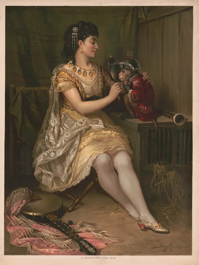 La Toliette Du Singe Wall Art by A. &amp; C Kaufmann - High-Resolution Digital Print