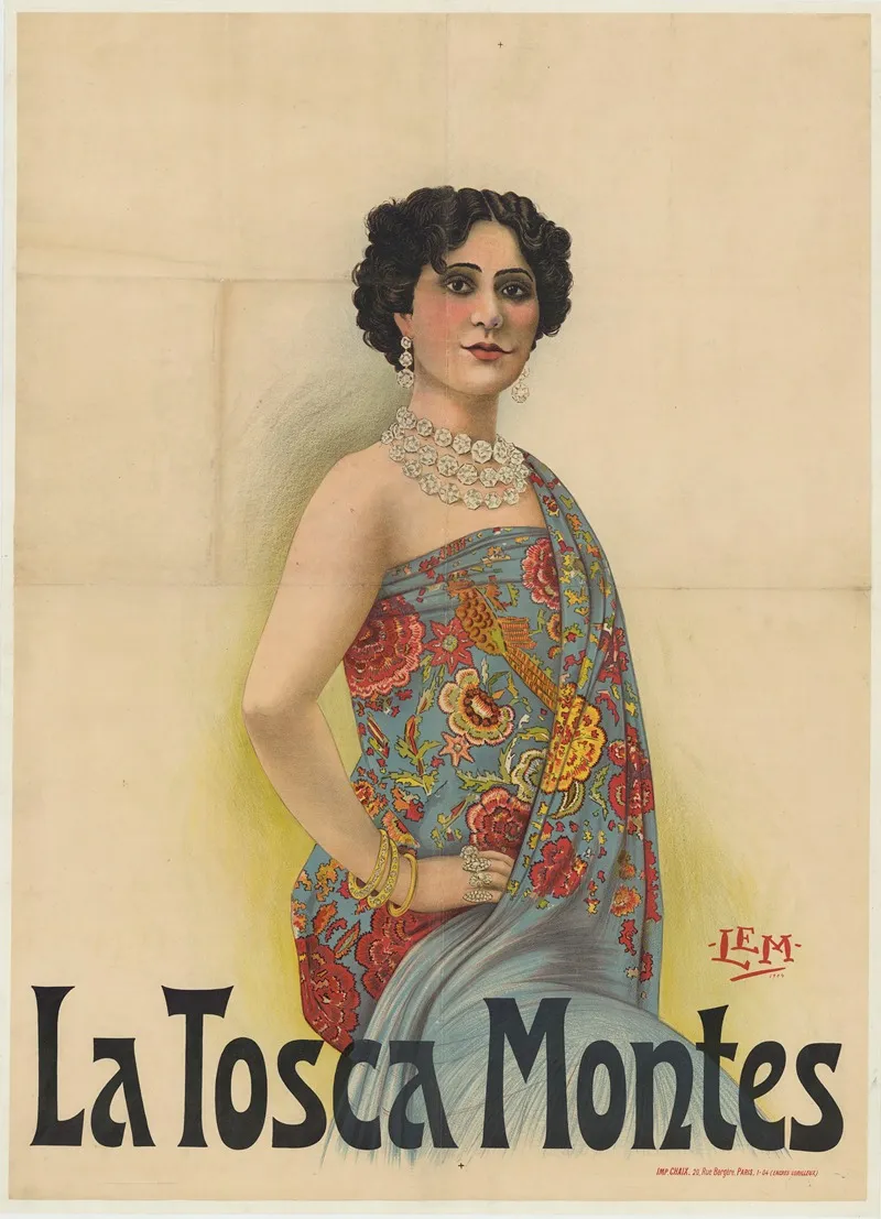 La Tosca Montes Wall Art by Imp. Chaix - High-Resolution Digital Print