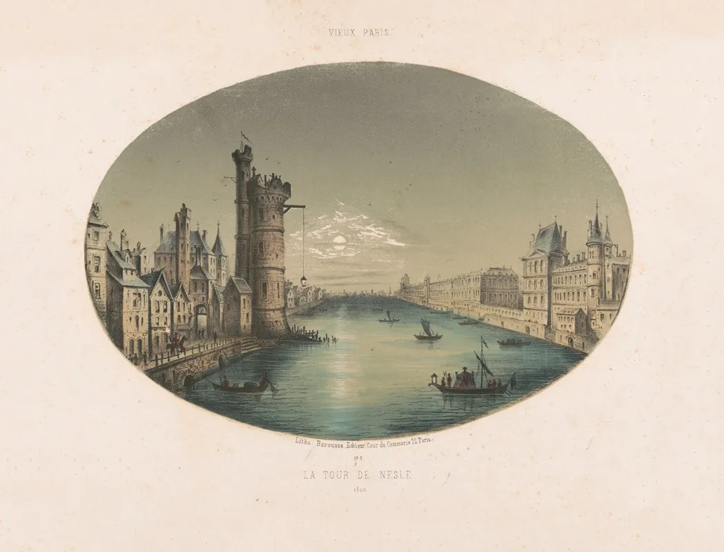 La Tour De Nesle 1500 Wall Art by Henri Morin - High-Resolution Digital Print