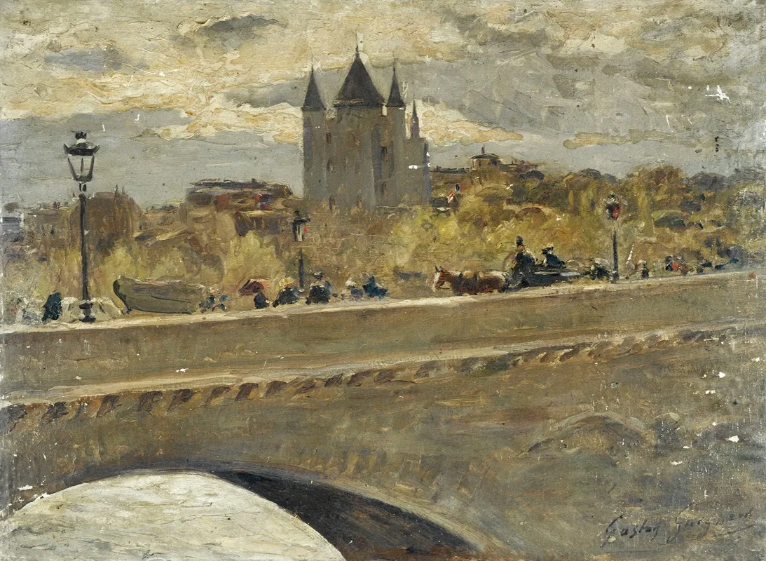 La Tour Du Temple Reconstituee Pour Lexposition De 1889 Vue Du Pont Diena