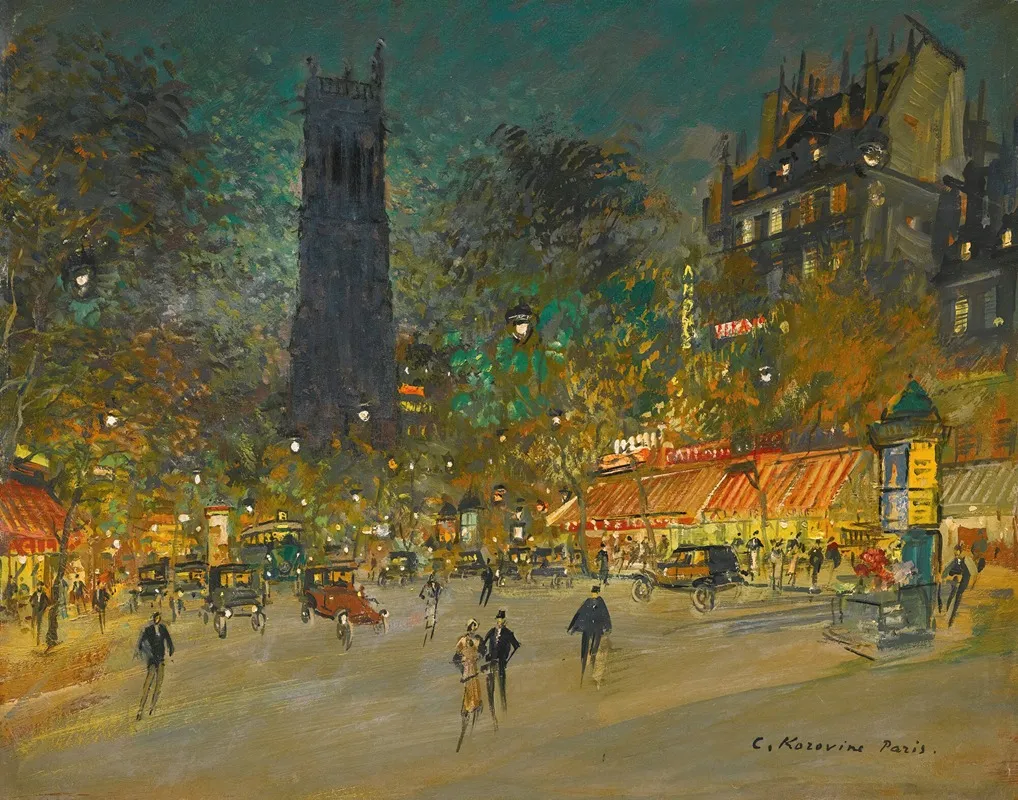 La Tour Saint Jacques 2 Wall Art by Konstantin Alexeevich Korovin - High-Resolution Digital Print