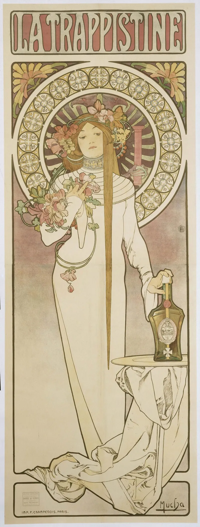 La Trappistine Wall Art by Alphonse Mucha - High-Resolution Digital Print