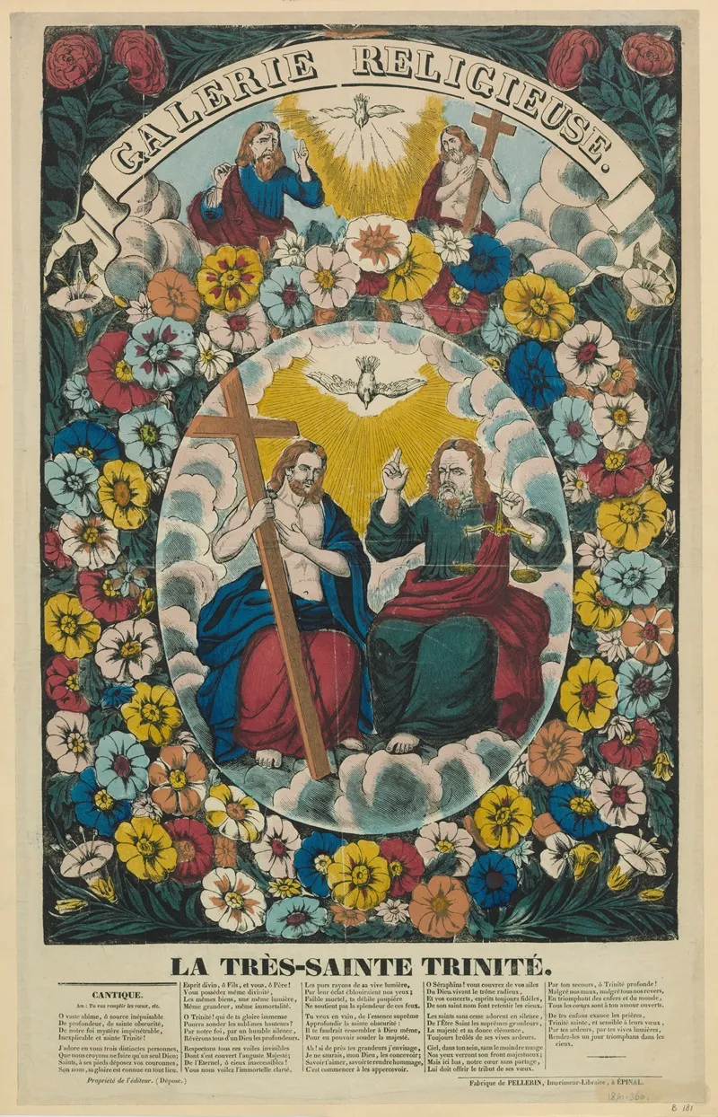 La Tres Sainte Trinite Wall Art by Imp. Pellerin &amp; Cie - High-Resolution Digital Print