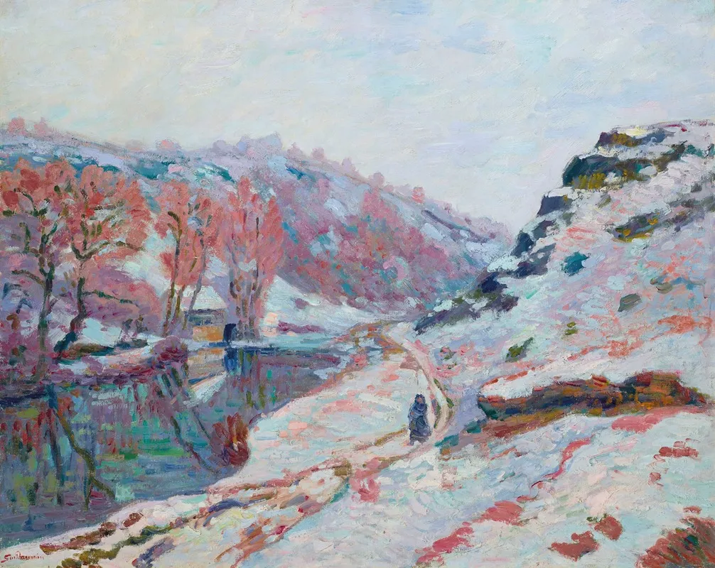 La Vallee De La Sedelle Sous La Neige Creuse