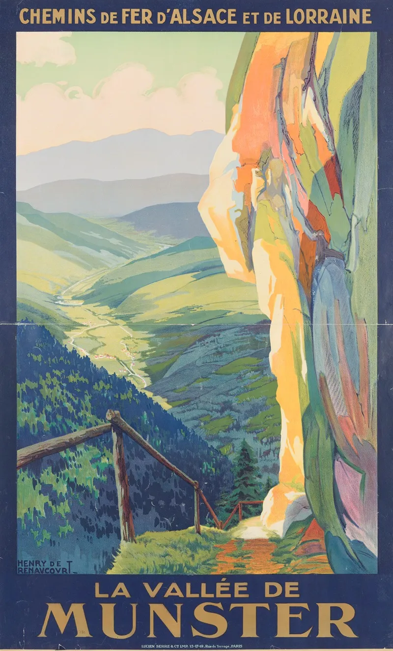 La Vallee De Munster Wall Art by Henri de Renaucourt - High-Resolution Digital Print