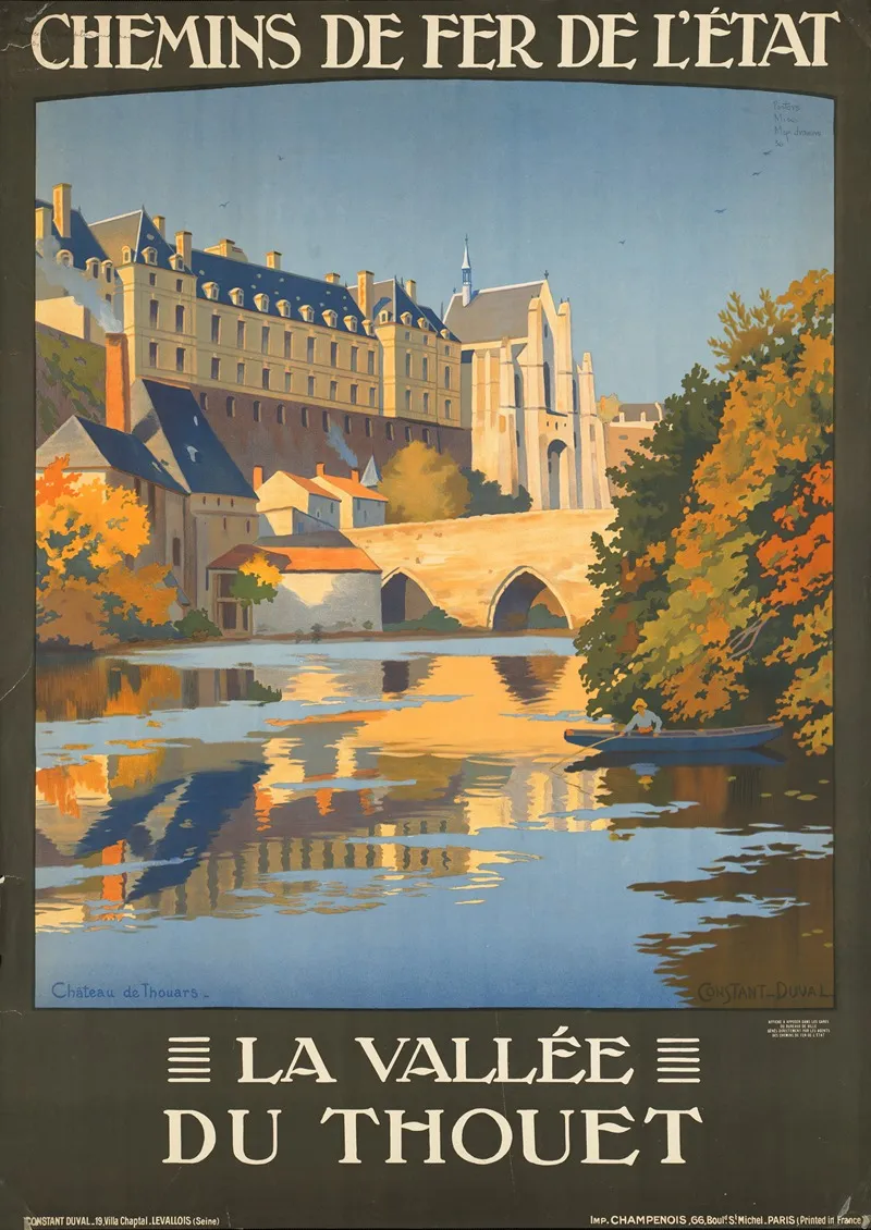La Vallee Du Thouet Wall Art by Constant Duval - High-Resolution Digital Print