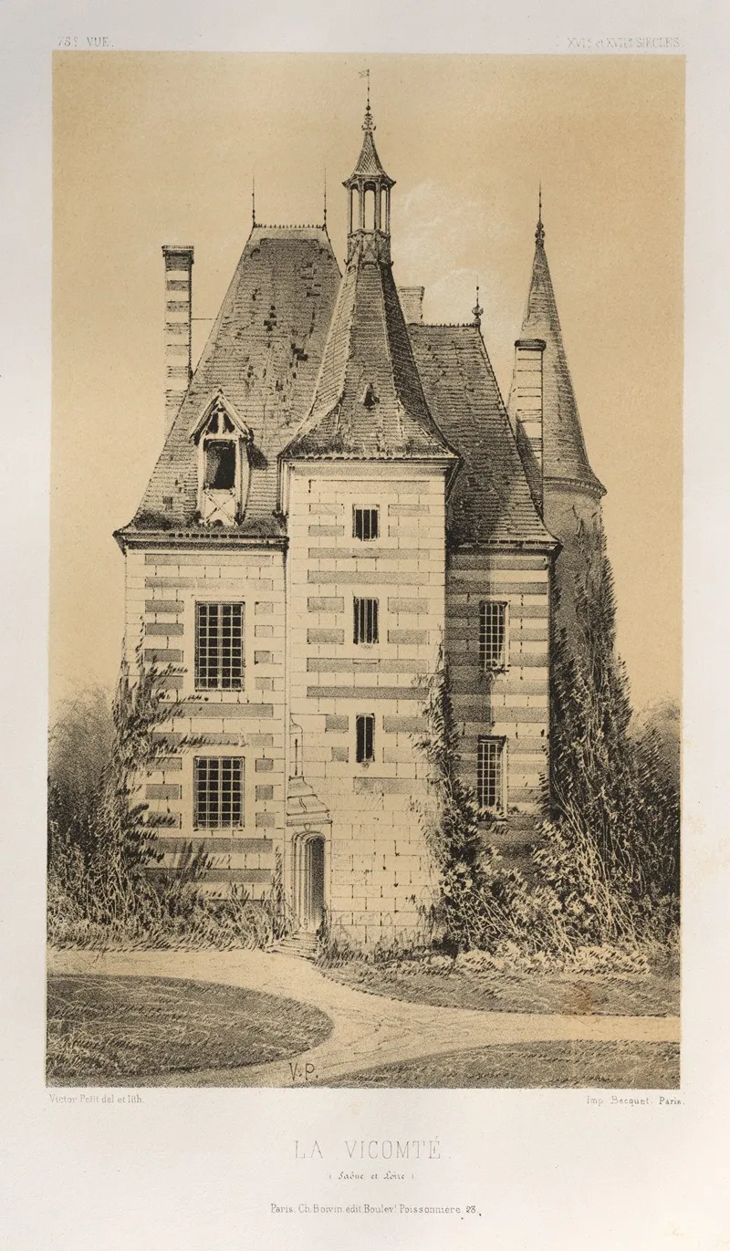 La Vicomte Saone Et Loire Wall Art by Victor Petit - High-Resolution Digital Print