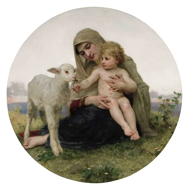 La Vierge A Lagneau Wall Art by William Bouguereau - High-Resolution Digital Print