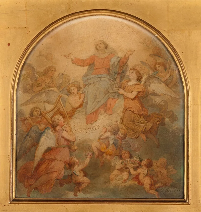 La Vierge Triomphante Wall Art by Nicolas Louis François Gosse - High-Resolution Digital Print