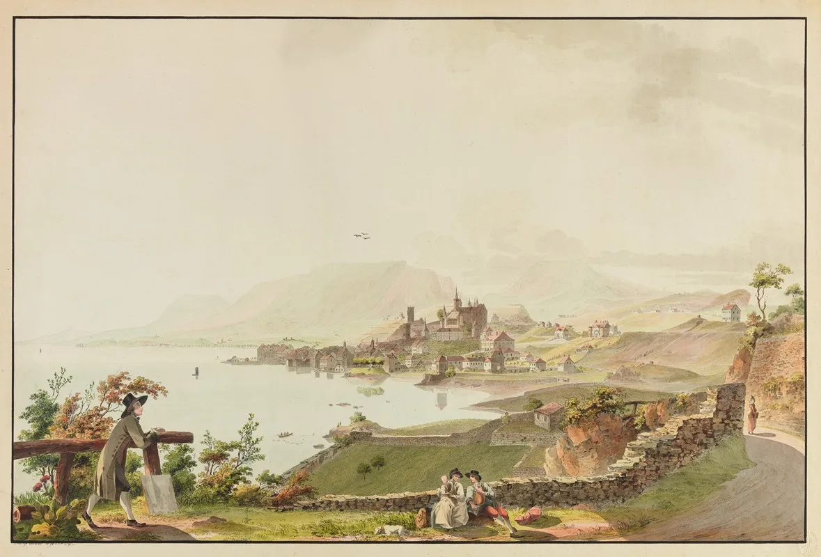La Ville De Neuchattell Du Cotte De Lorient