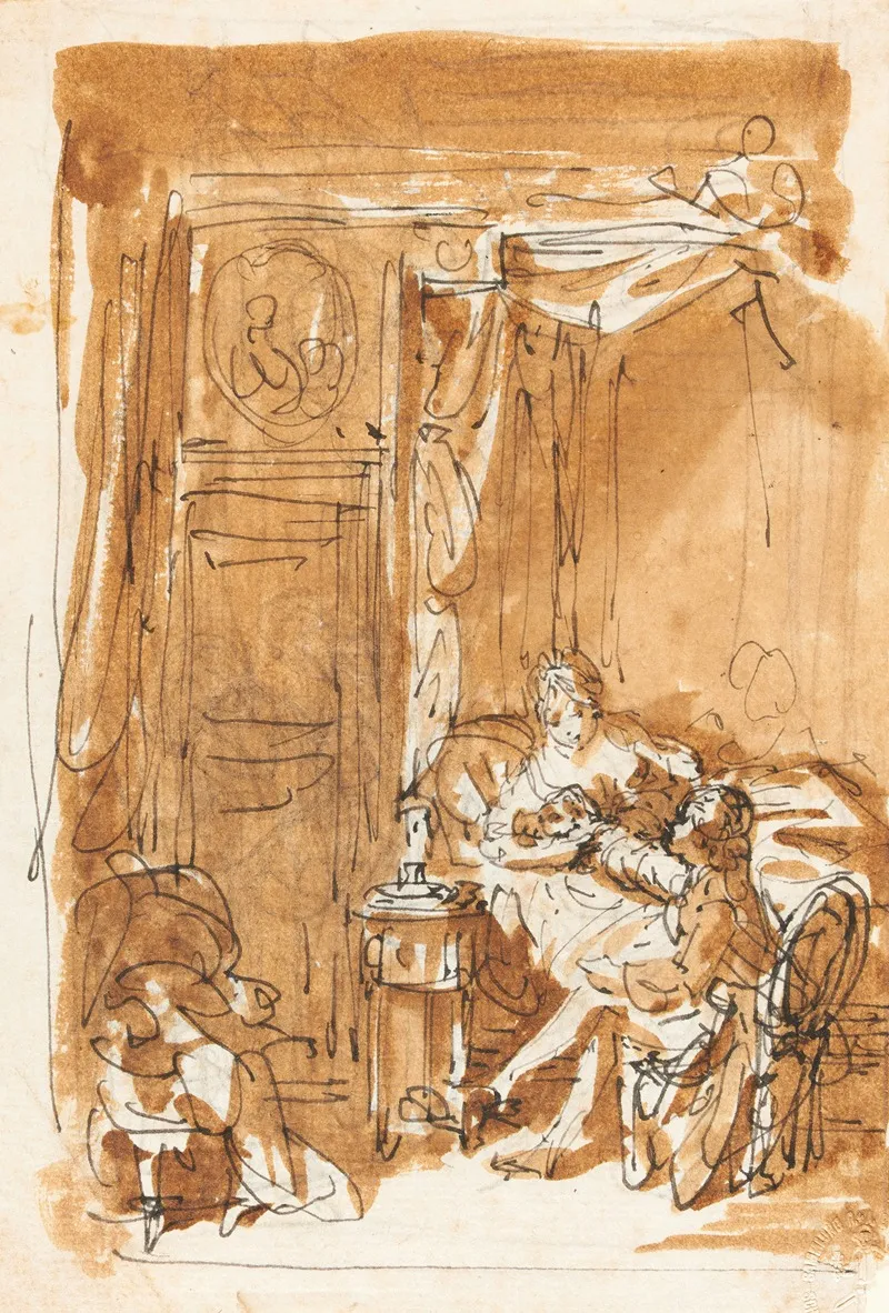 La Visite Wall Art by Sigmund Freudenberger - High-Resolution Digital Print
