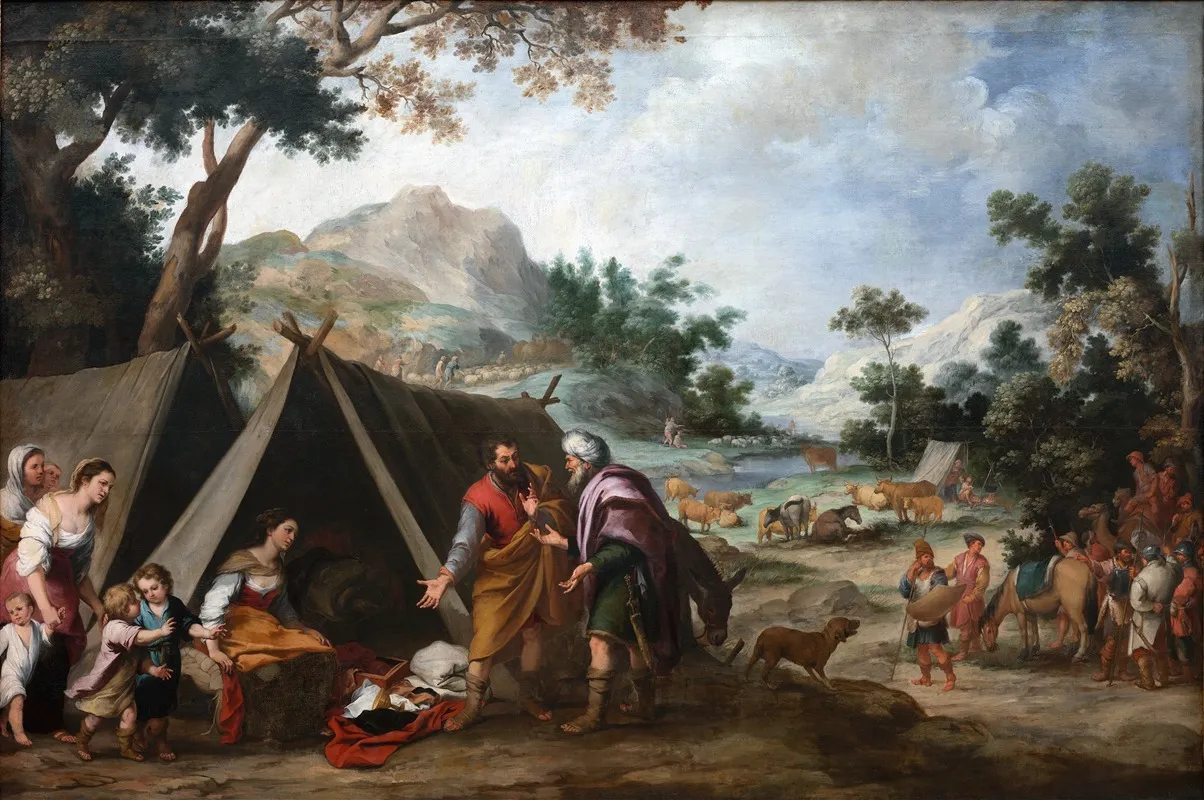 Laban Searching For His Stolen Household Gods Wall Art by Bartolomé Estebán Murillo - High-Resolution Digital Print