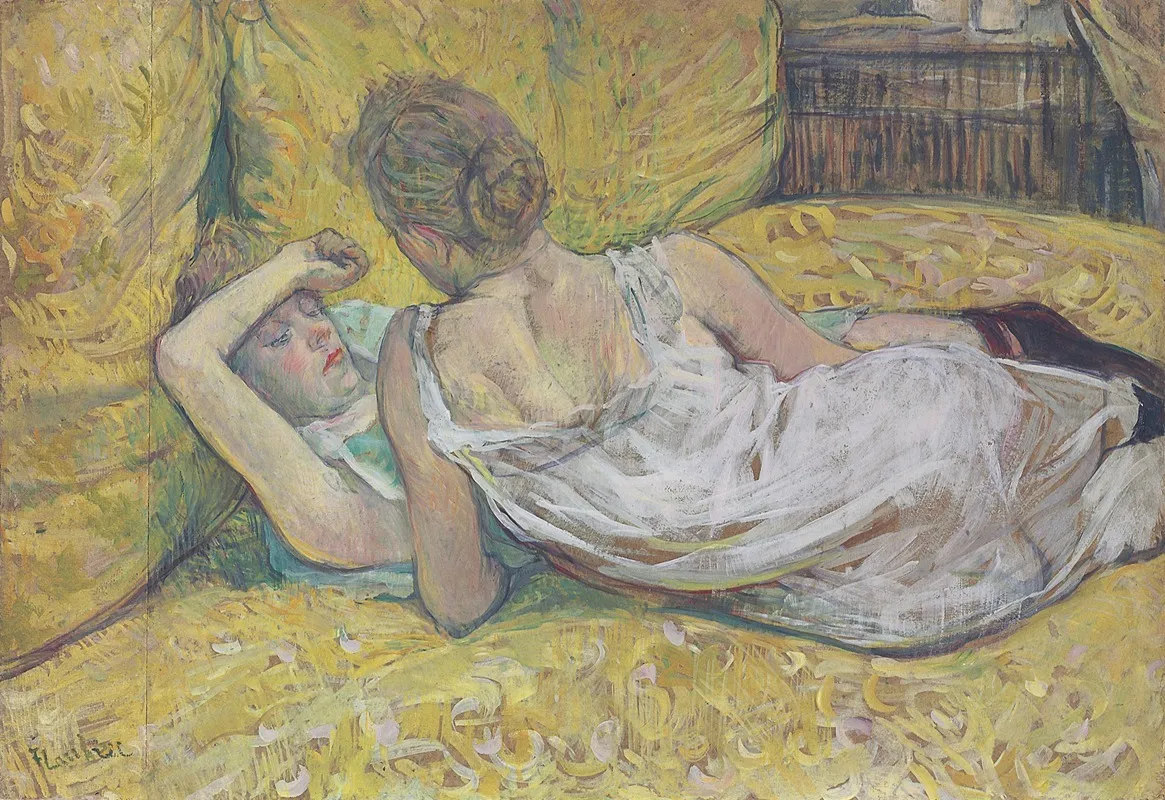 Labandon Les Deux Amies Wall Art by Henri de Toulouse-Lautrec - High-Resolution Digital Print