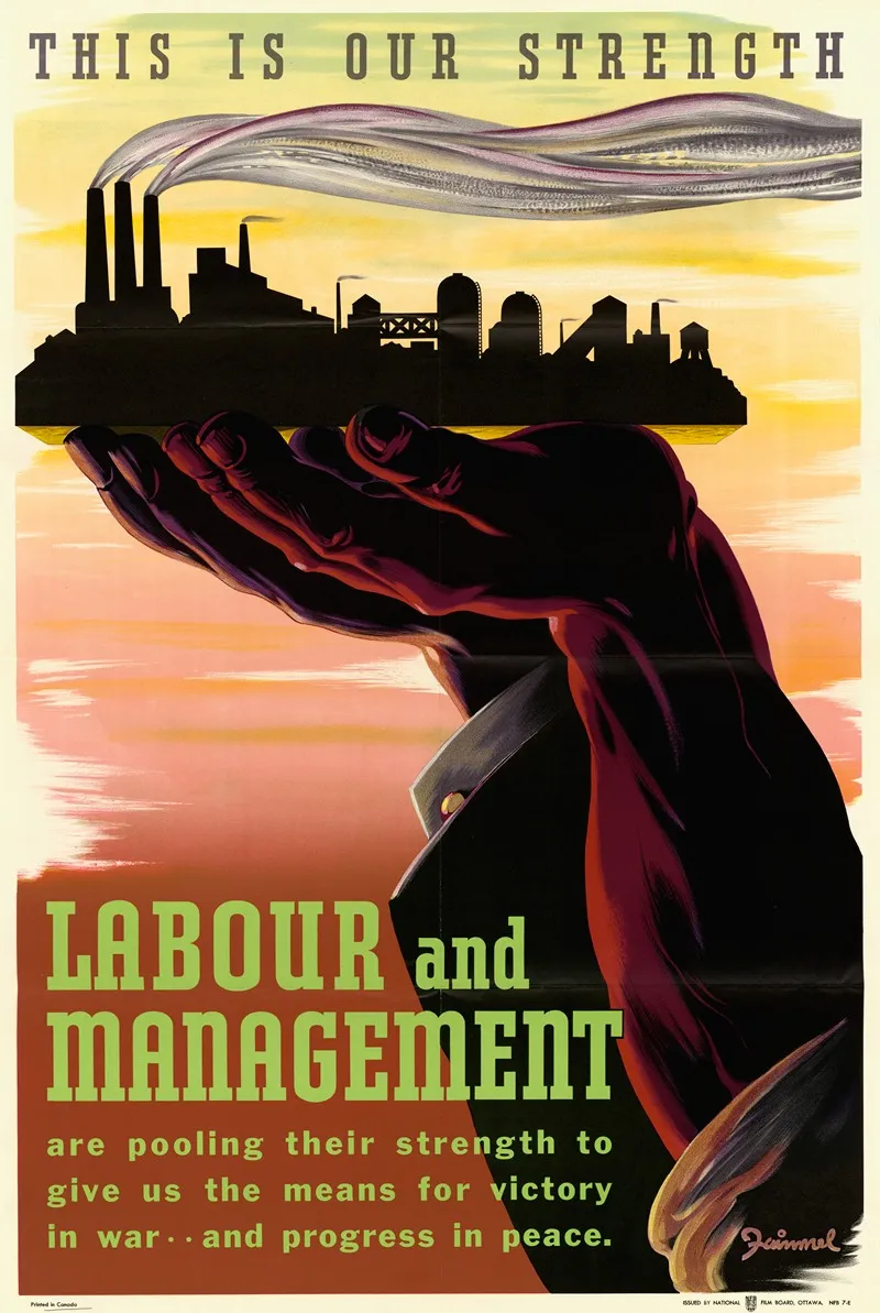 Labour And Management This Is Our Strength Wall Art by Faimmel - High-Resolution Digital Print